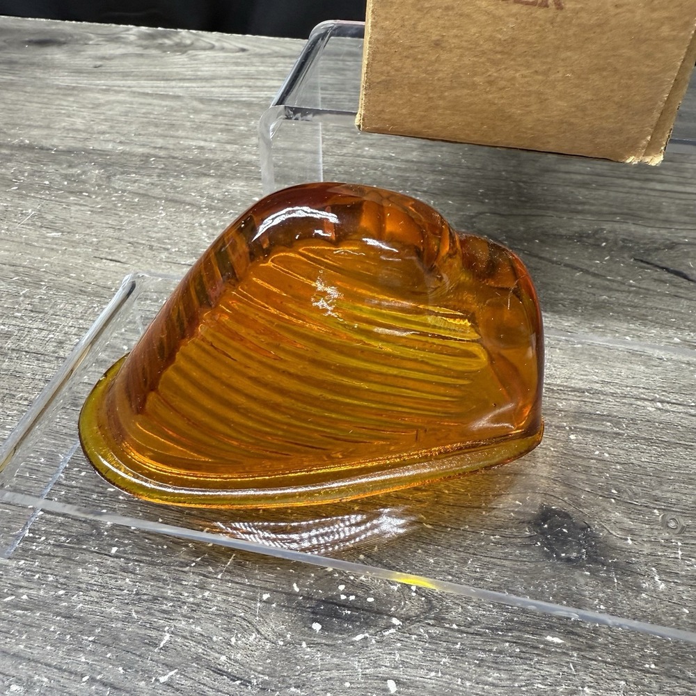 NOS Vintage Do Ray No. 411 Replacement Amber Glass Marker Light Truck Cab Marker